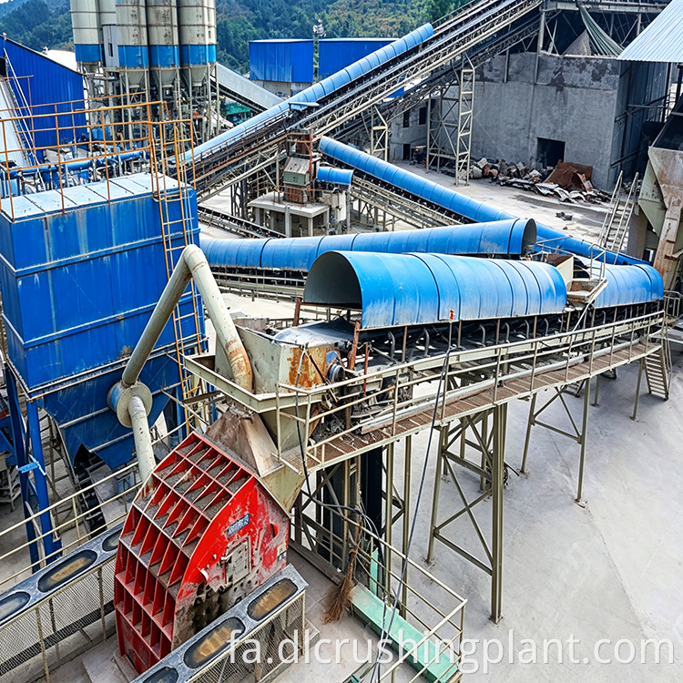 خط خرد کردن سنگ آهک دو مرحله ای two stage limestone crushing line
